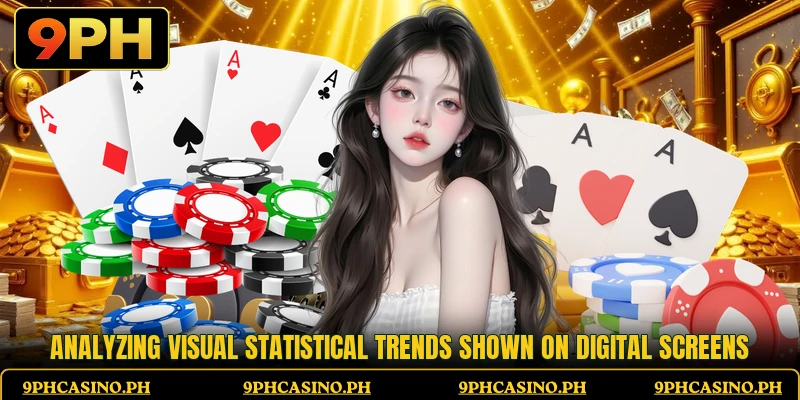 Analyzing visual statistical trends shown on digital screens