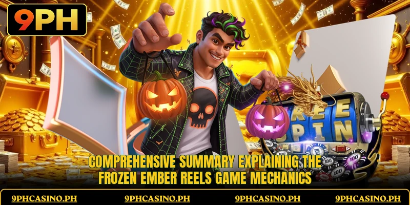Comprehensive summary explaining the Frozen Ember Reels game mechanics