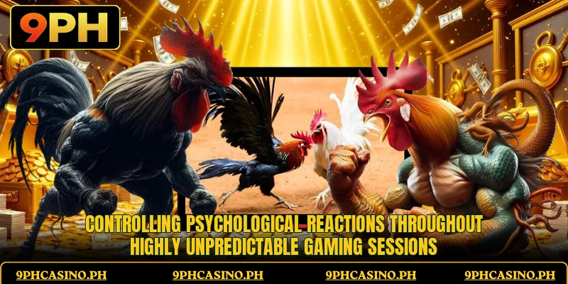 Controlling psychological reactions throughout highly unpredictable gaming sessions