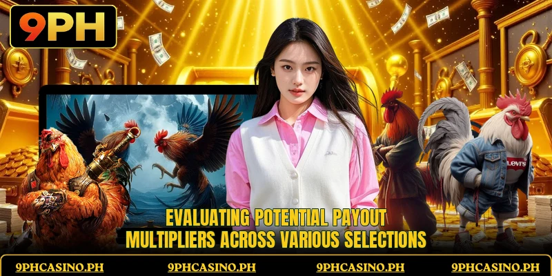 Evaluating potential payout multipliers across various selections