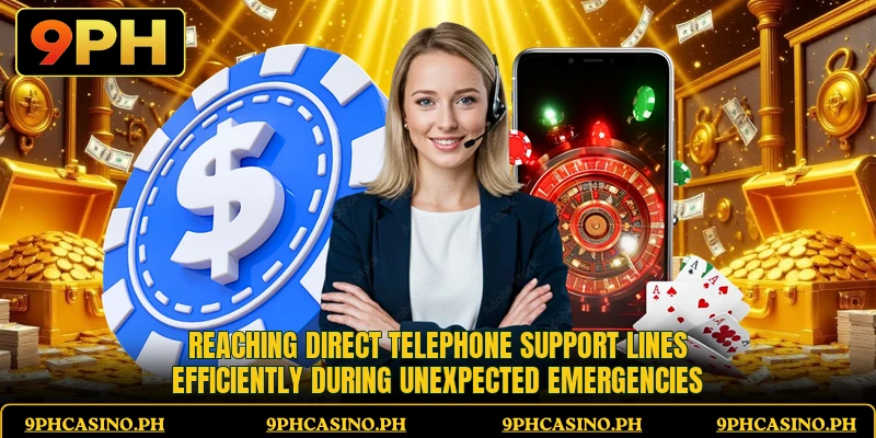 Reaching direct telephone support lines efficiently during unexpected emergencies