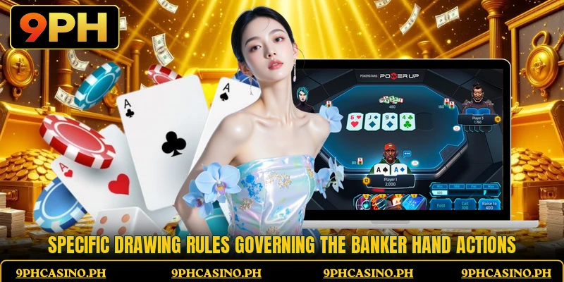 Specific drawing rules governing the banker hand actions