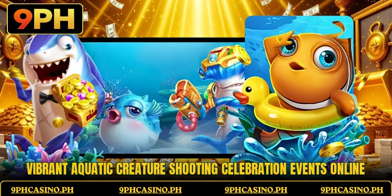 Vibrant aquatic creature shooting celebration events online Vibrant aquatic creature shooting celebration events online